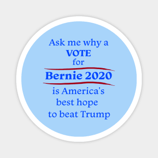 Bernie conversation starter Magnet